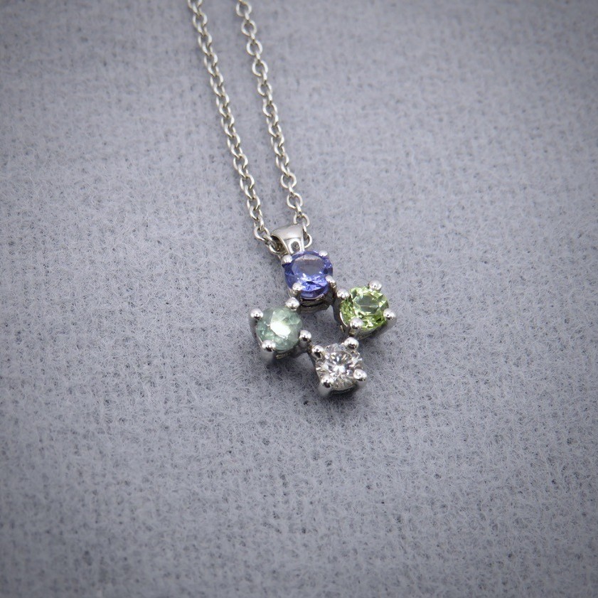 4 stone pendant