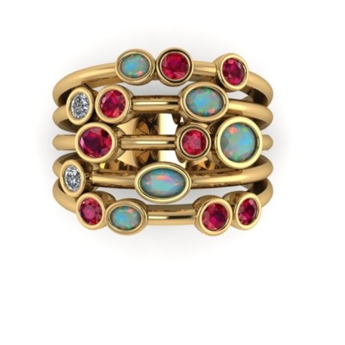 CAD render of a ring
